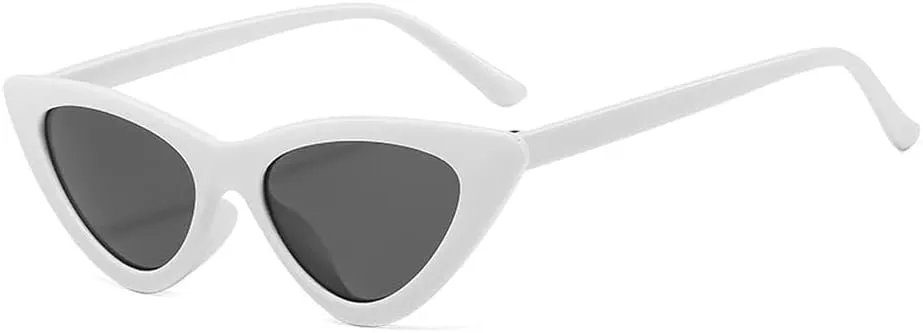 OZPYKAE Women Cat Eye Sunglasses,Retro Narrow Cateye Frame Sunglasses Trendy Sun Glasses