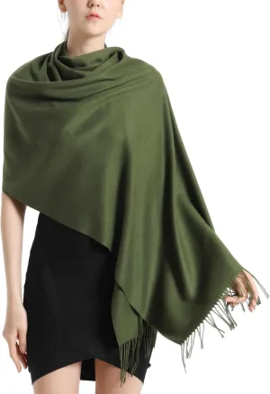 Pashmina Scarf and Shawl - Soft Women Pashminas Wrap for Wedding Evening Party (20 Colors)