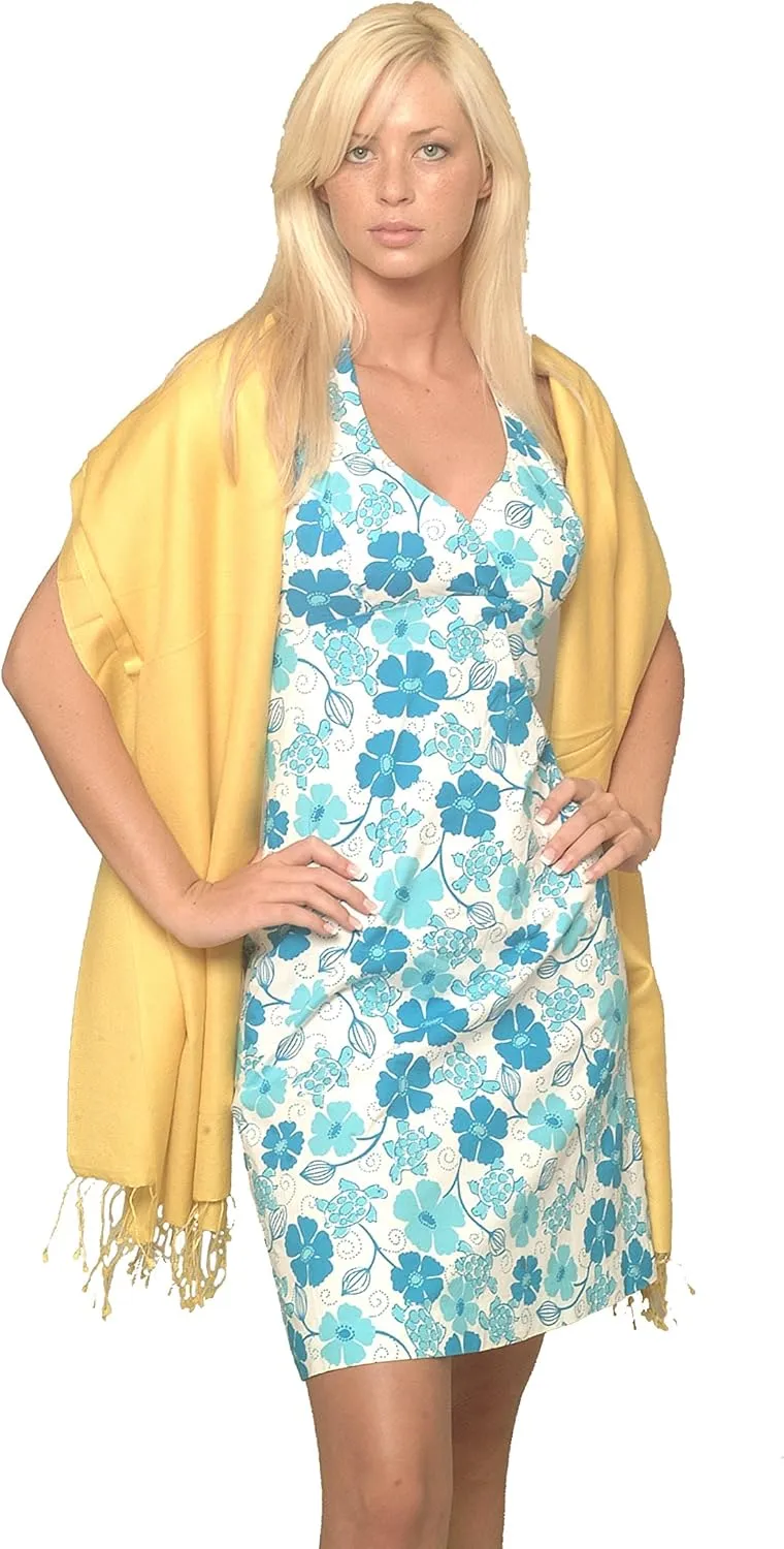 Pashmina scarf-scarves-shawl-scarf-wool-Silk-Stole-dress shawl-poncho-blanket (Marigold)