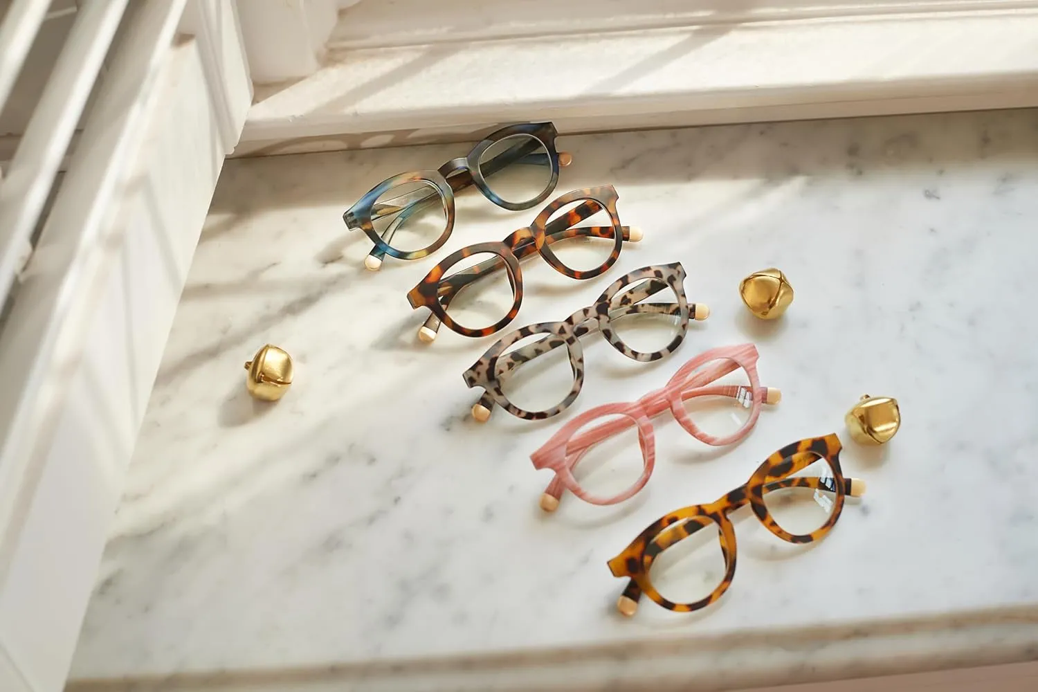 Peepers by PeeperSpecs Oprah's Favorite Women's Round Stardust Blue Light Blocking Reading Glasses and No Correction Eyewear