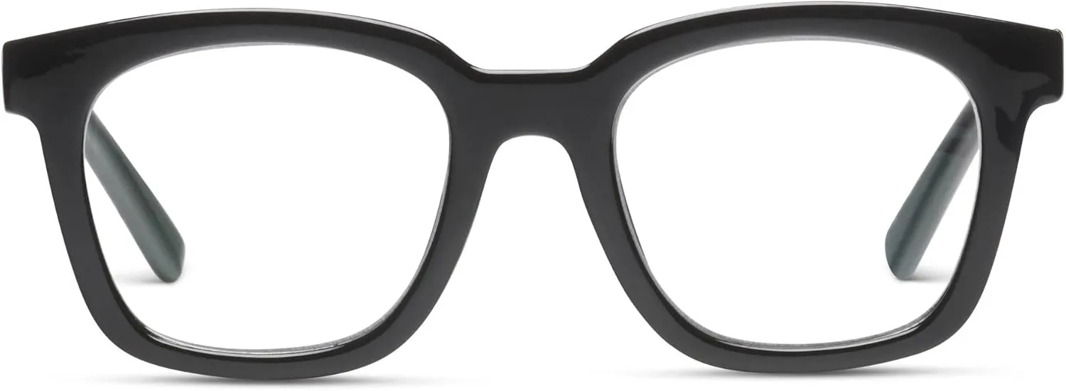 Peepers by PeeperSpecs Women's to The Max Square Blue Light Blocking Reading Glasses