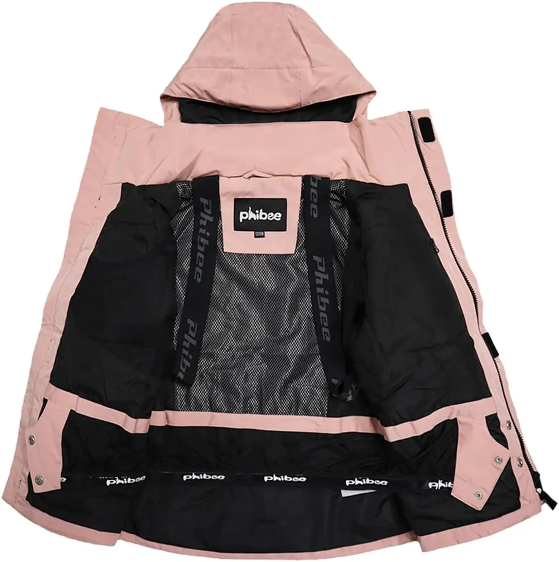 PHIBEE Girls' Sportswear Waterproof Windproof Snowboard Ski Jacket