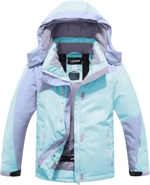 PHIBEE Girls' Sportswear Waterproof Windproof Snowboard Ski Jacket