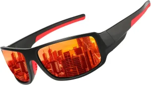 Polarized Sports Sunglasses for Men Women Unbreakable Driving Cycling Fishing Sun Glasses UV Protection