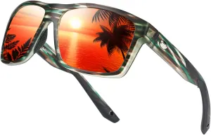 Polarized Sunglasses for Men and Women Anti UV Protection Square Sports Sunglasses Men for Cycling Fishing Driving 82930