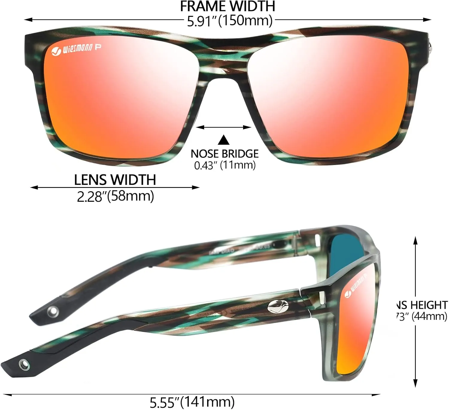 Polarized Sunglasses for Men and Women Anti UV Protection Square Sports Sunglasses Men for Cycling Fishing Driving 82930
