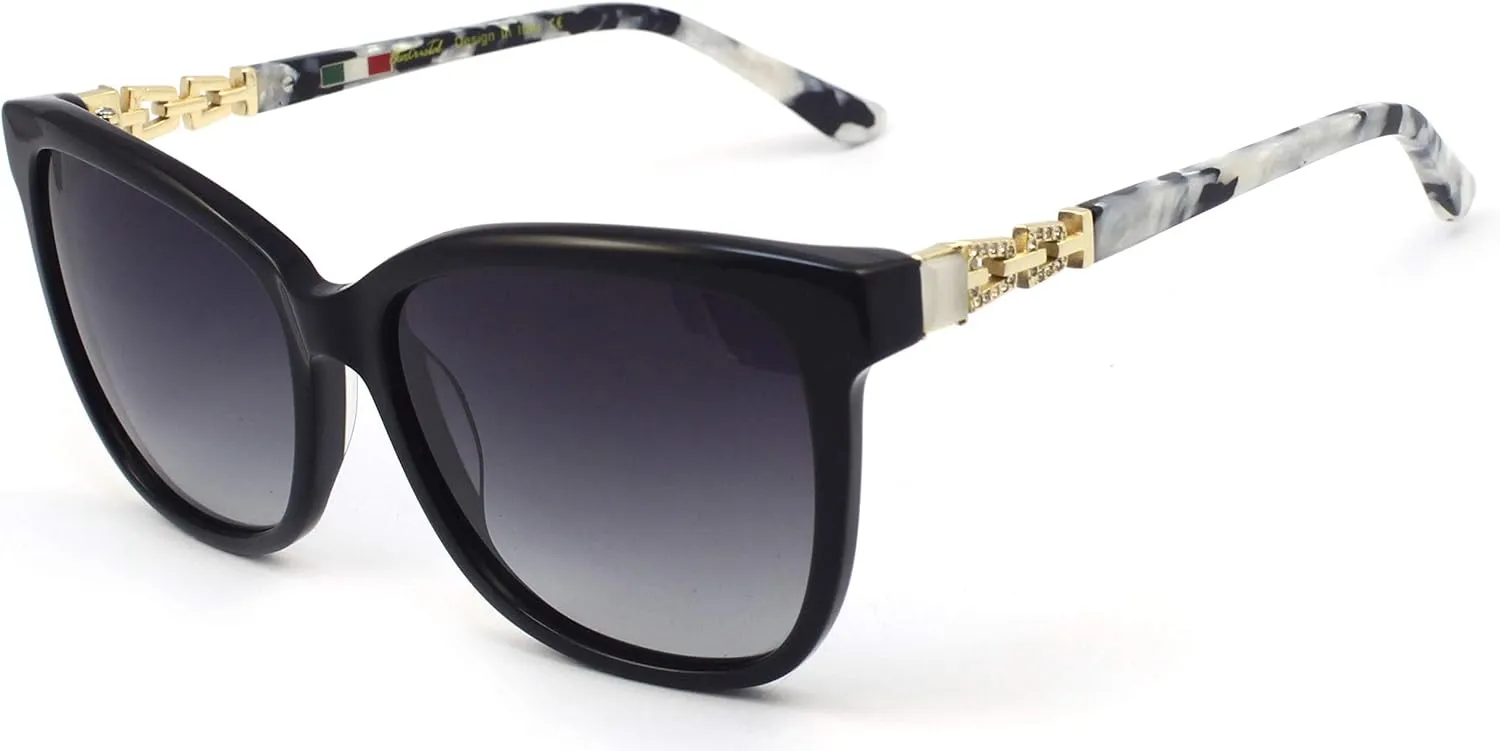Polarized Sunglasses For Women UV400 Protection Retro Sparkling Sun Sunglasses Driving Shades Sun Glasses