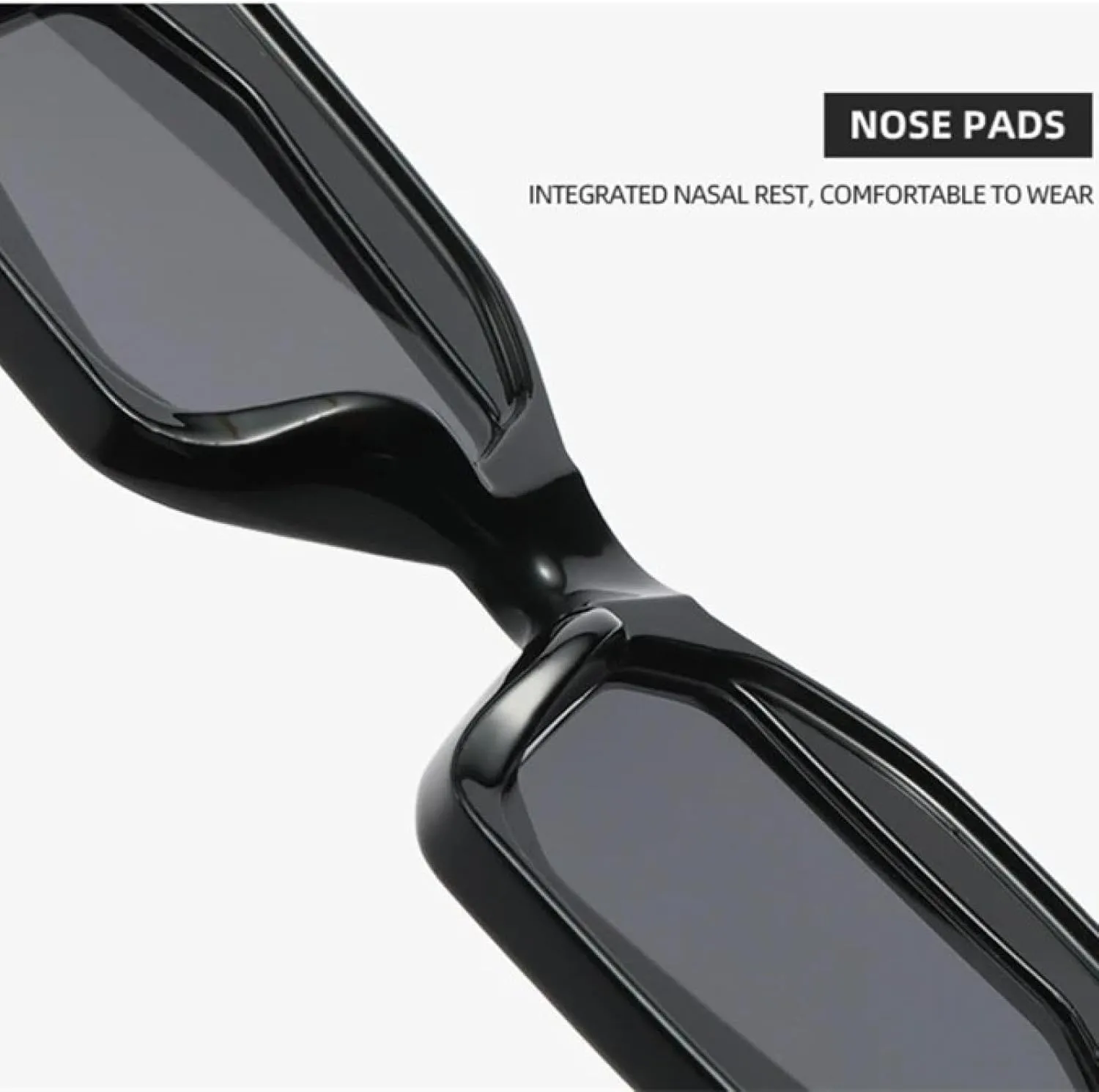 Polygon Women Double Color Sunglasses Fashion Clear Lens Frame Men Punk Rivets Unique Uv400
