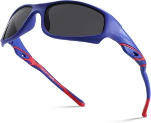 Pro Acme Kids Sunglasses for Boys Girls, Polarized Sports Baseball Sunglasses Unbreakable Shades for Children Age 4-10