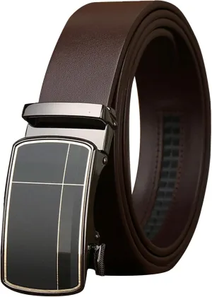 Ratchet Belts for Men Dress Casual Suit, Trim To Fit, Automatic Buckle Belt Men