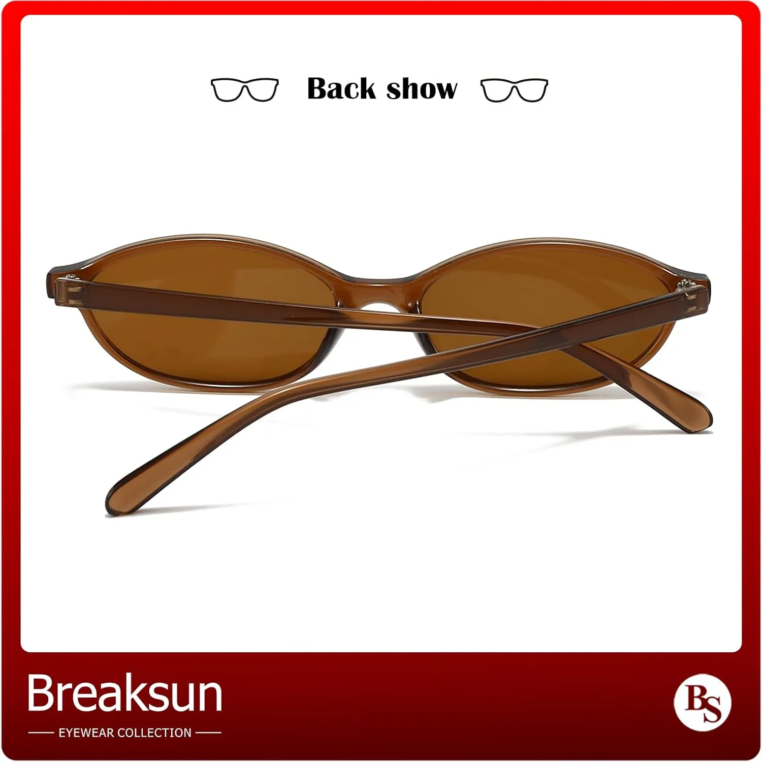 Retro Oval Sunglasses for Women Trendy Oval Narrow Cat Eye Sunnies 90s Vintage Shades