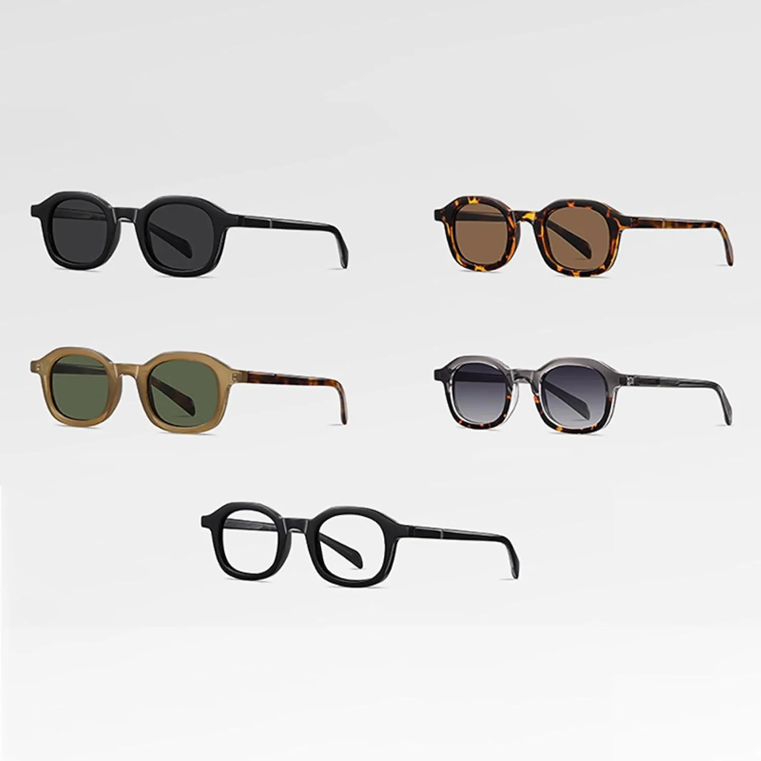 Retro Polarized Sunglasses for Men Sun Glasses for Women Uv400 Acetate