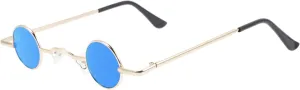 Retro Round Sunglasses Vintage Punk Style Circle Lens Metal Frame for Women Men