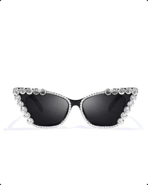 Rhinestone Sunglasses for Women Bling Bling Glasses Jeweled Frame Costume Party Accessory