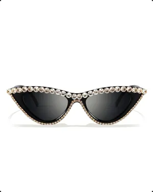 Rhinestone Sunglasses for Women Bling Bling Glasses Jeweled Frame Costume Party Accessory