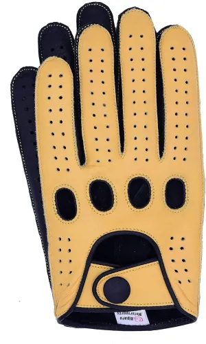 Riparo Men's Reverse Stitched Touchscreen Texting Leather Driving Gloves