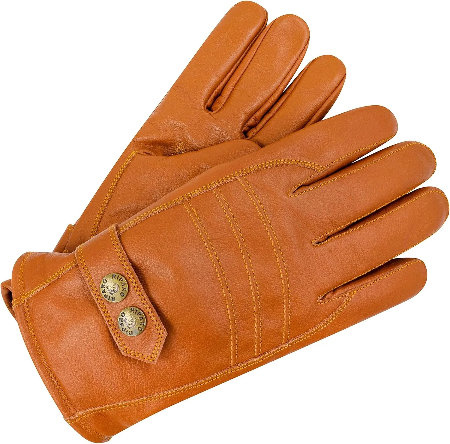 Riparo Winter Gloves for Men, Leather Winter Gloves for Cold Weather, Snow Gloves for Motorcycle Driving Hiking Outdoor