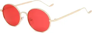 Round Steam Punk Vintage Sunglasses Men Women Fashion Uv400 Vintage