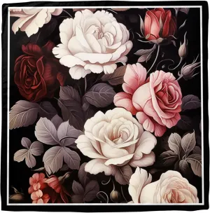 Scarf Silk Feeling Large Square Satin Head Hair Wrap Lightweight Fashion Cute Aesthetic 27.5 Inches for Women Girls