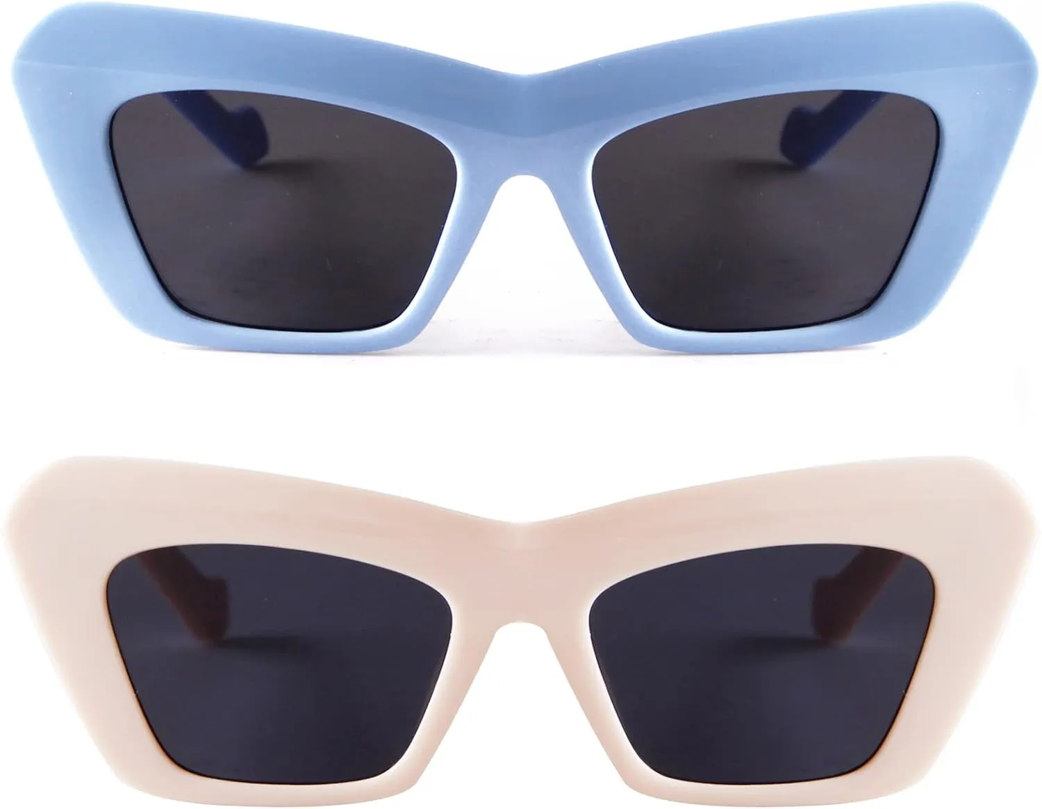SDINM Cat Eye Sunglasses for Women, Retro Trendy Cateye Sun Glasses