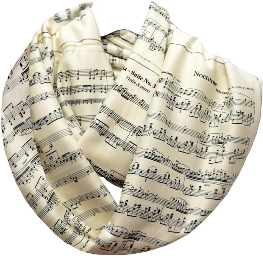 Sheet Music Infinity Scarf