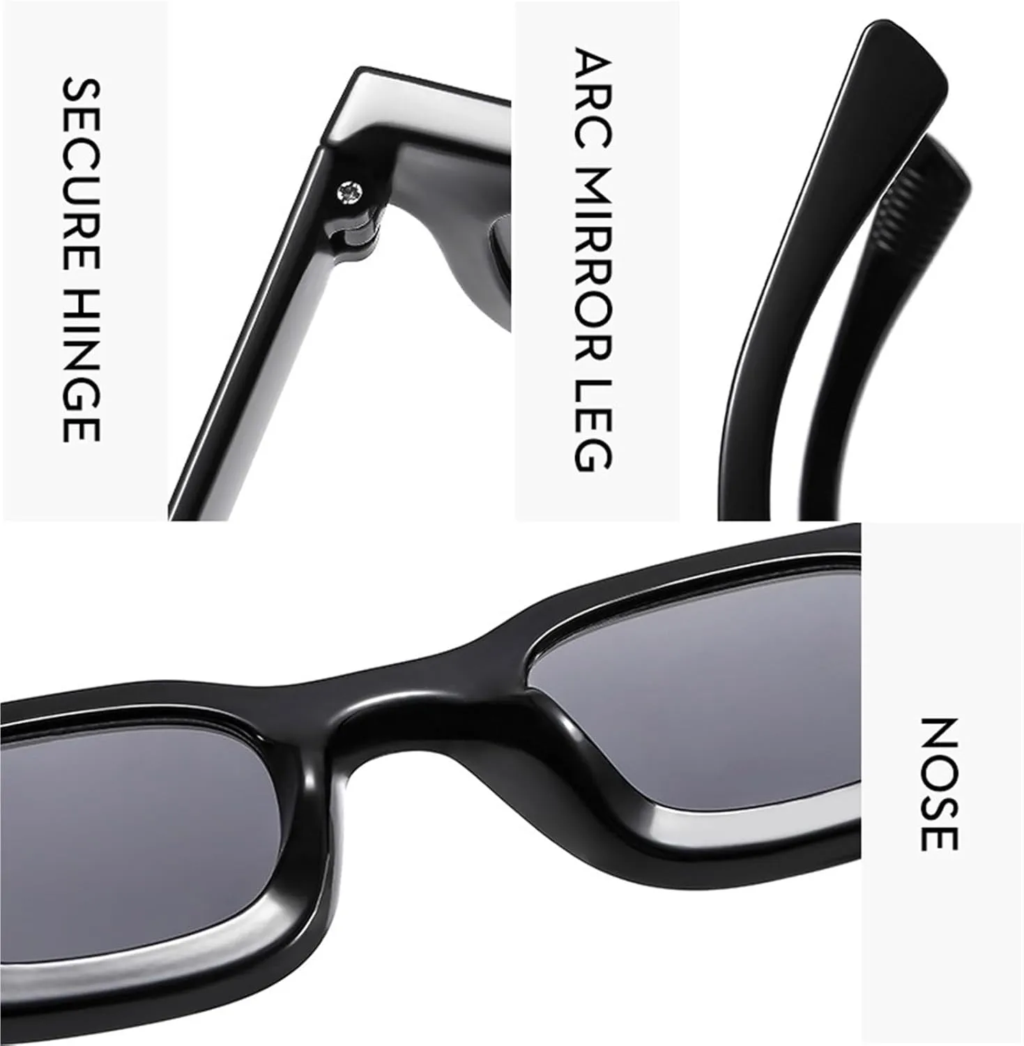Small Frame Men Square Sunglasses Outdoor Vacation Shopping Women Sun Glasses