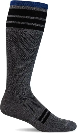 Sockwell Men's Speedway Firm Graduated Compression Sock, Charcoal - M/L