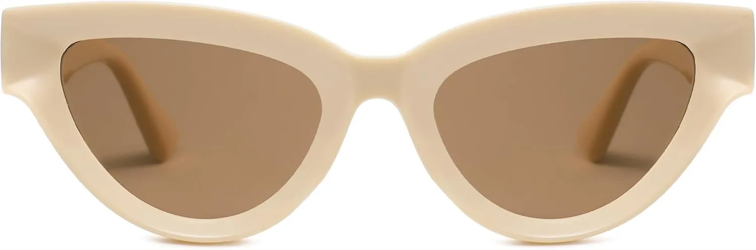 SOJOS Retro Polarized Cat Eye Sunglasses Womens Vintage Shades Trendy Stylish Sunnies SJ2331A