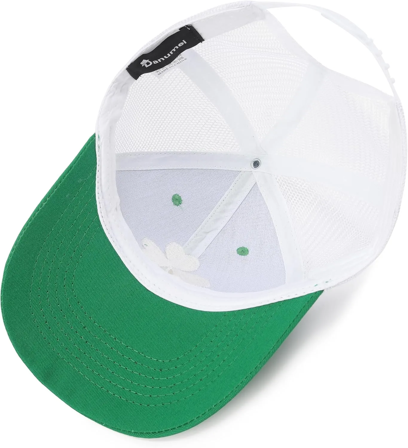 St Patricks Day Hat Clover Trucker Hat Green Shamrock Baseball Cap Irish Hats Saint Patty’s Hat St. Patrick Accessories