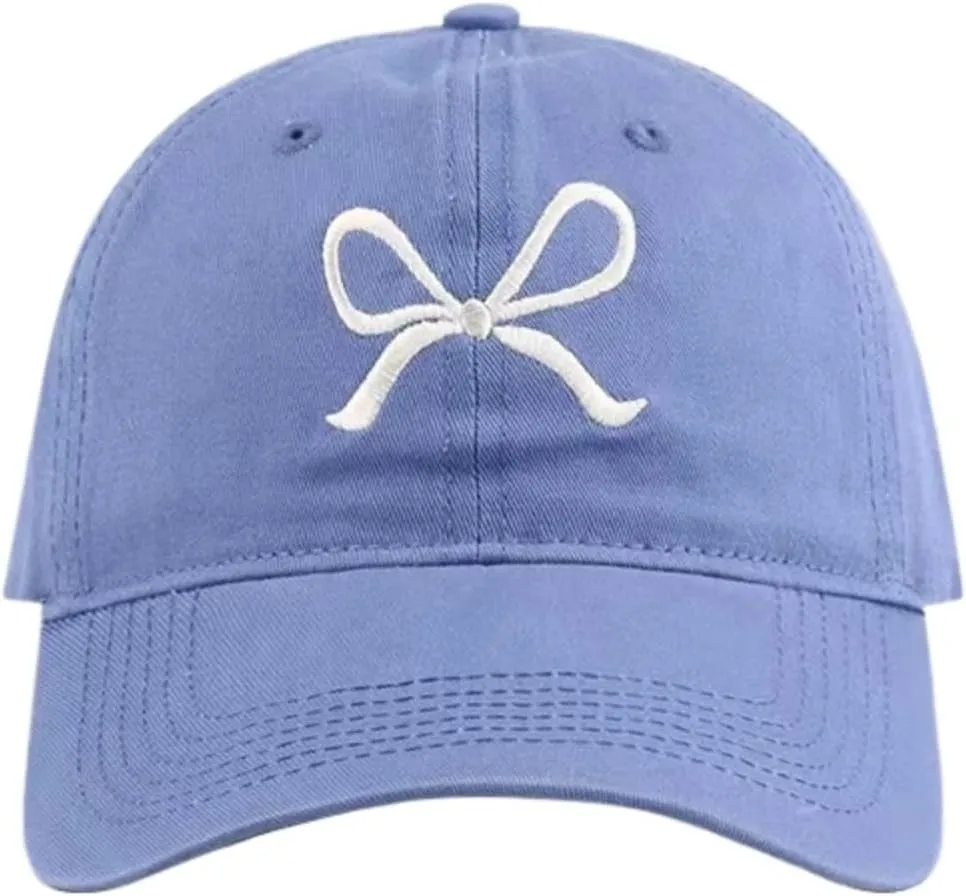 Sumleno Womens Trendy Cute Bow Baseball Cap Y2k Aesthetic Preppy Sun Cap Hiking Travel Trucker Hat Accessories