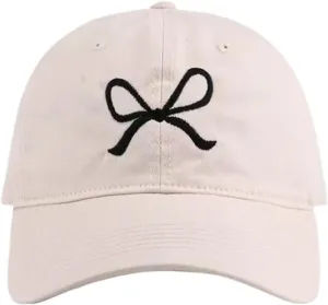 Sumleno Womens Trendy Cute Bow Baseball Cap Y2k Aesthetic Preppy Sun Cap Hiking Travel Trucker Hat Accessories