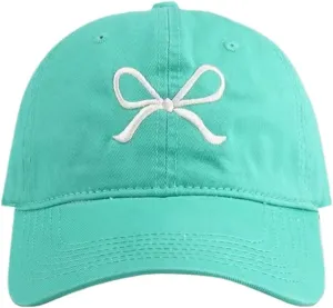Sumleno Womens Trendy Cute Bow Baseball Cap Y2k Aesthetic Preppy Sun Cap Hiking Travel Trucker Hat Accessories