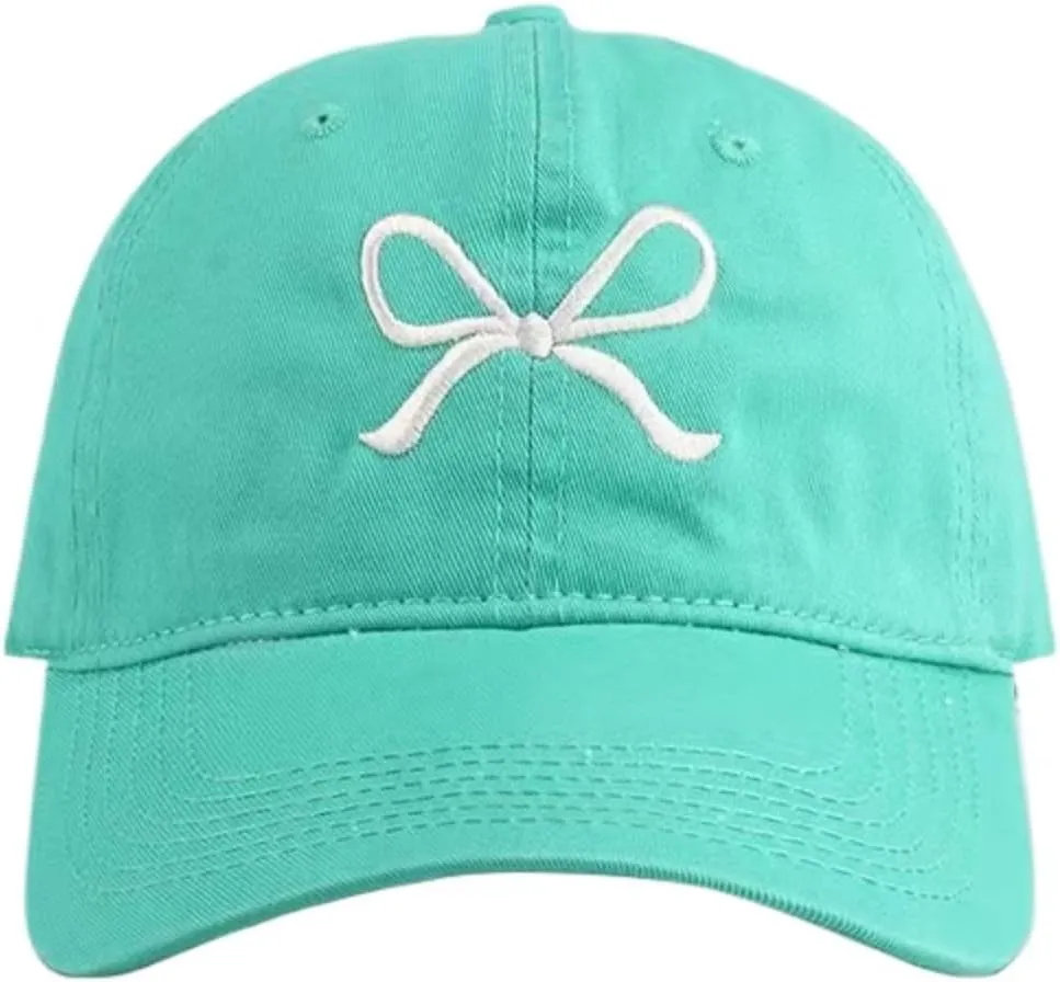 Sumleno Womens Trendy Cute Bow Baseball Cap Y2k Aesthetic Preppy Sun Cap Hiking Travel Trucker Hat Accessories