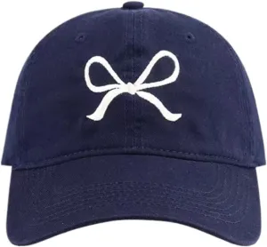 Sumleno Womens Trendy Cute Bow Baseball Cap Y2k Aesthetic Preppy Sun Cap Hiking Travel Trucker Hat Accessories