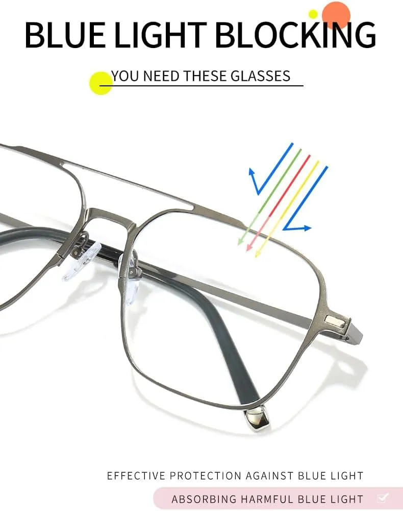 Sunglasses Anti blue Computer and mobile phone specific glasses Transparent lenses Classic Trendy Driving Fishing Golf