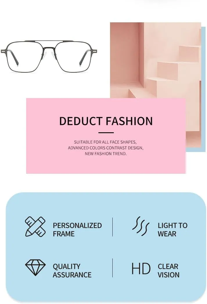 Sunglasses Anti blue Computer and mobile phone specific glasses Transparent lenses Classic Trendy Driving Fishing Golf