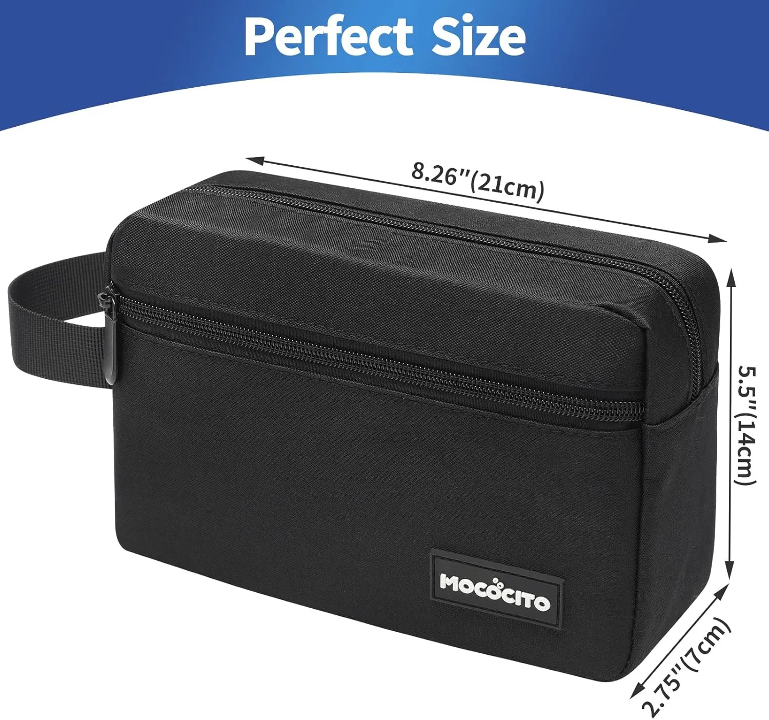 Toiletry Bag for Men Shavin Bag Mens Toiletry Travel Bag Water Resistant Toiletry Bag for Toiletries Accessories Black Hanging Toiletry Bag