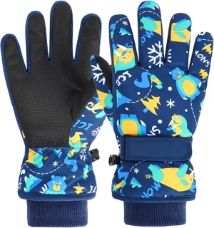 TRIWONDER Kids Ski Snow Gloves Winter Cold Weather Windproof Warm Snowboard Sport Mittens for Boys Girls