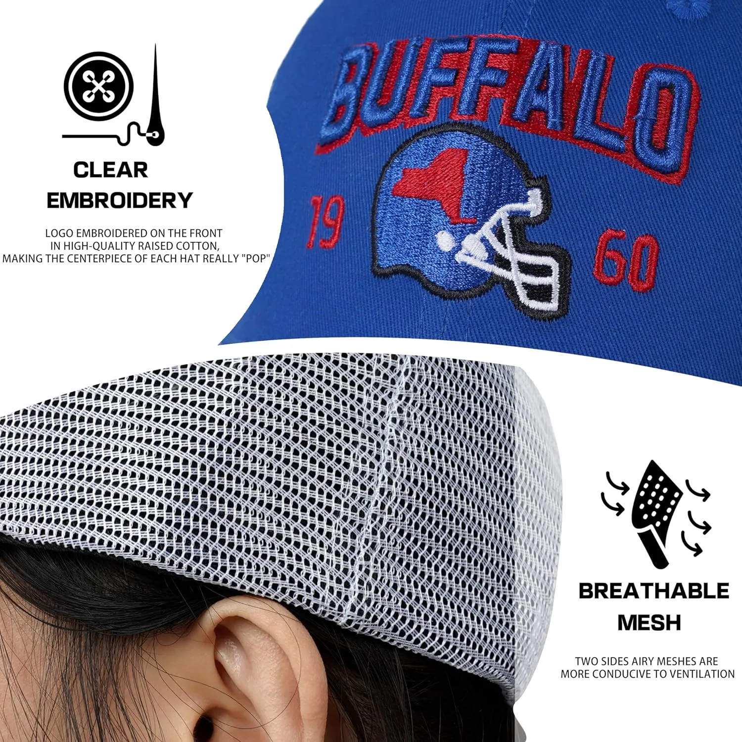 Trucker Hat for Men Women, Sport Apparel Gifts for Men, Accessories Embroidered Baseball Cap