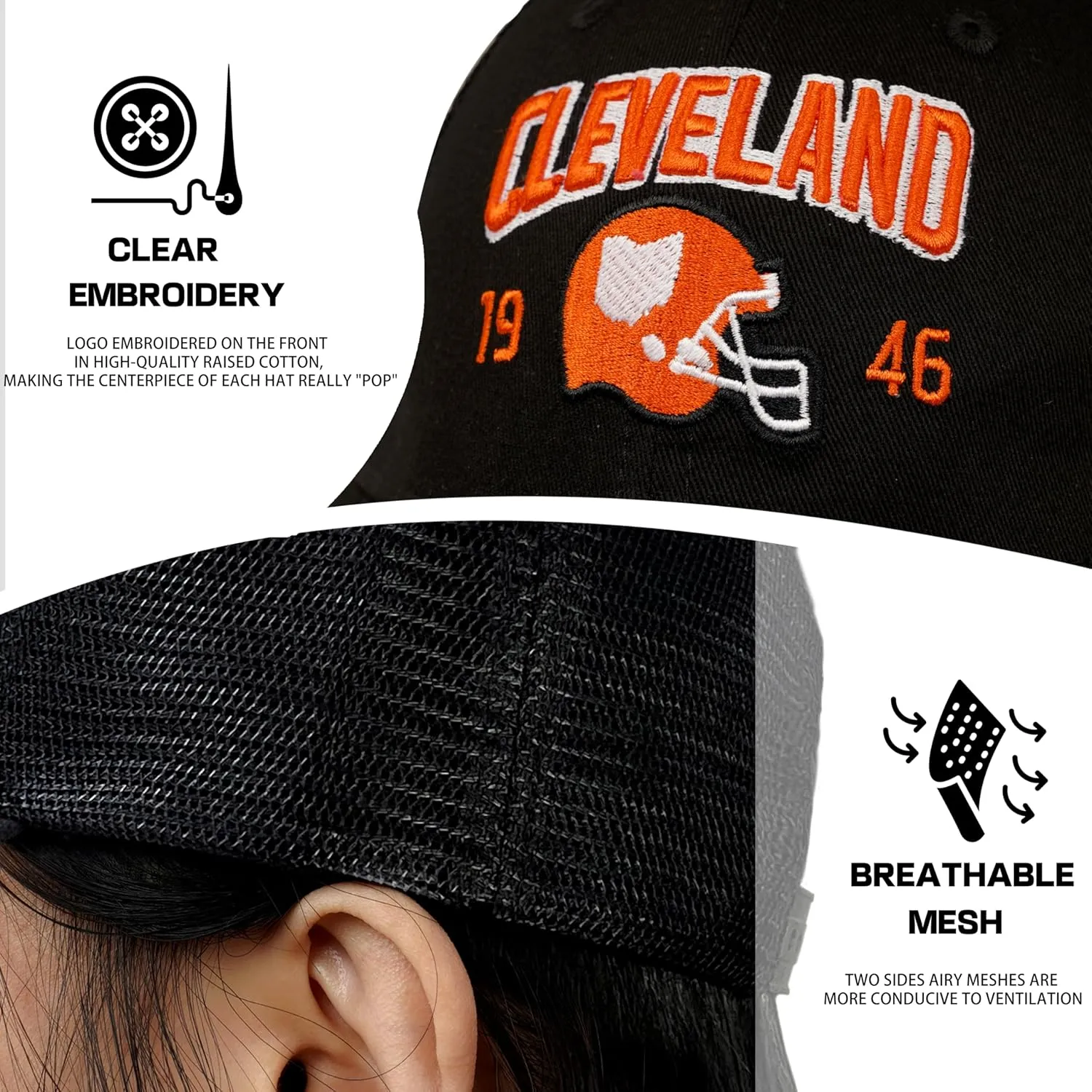 Trucker Hat for Men Women, Sport Apparel Gifts for Men, Accessories Embroidered Baseball Cap