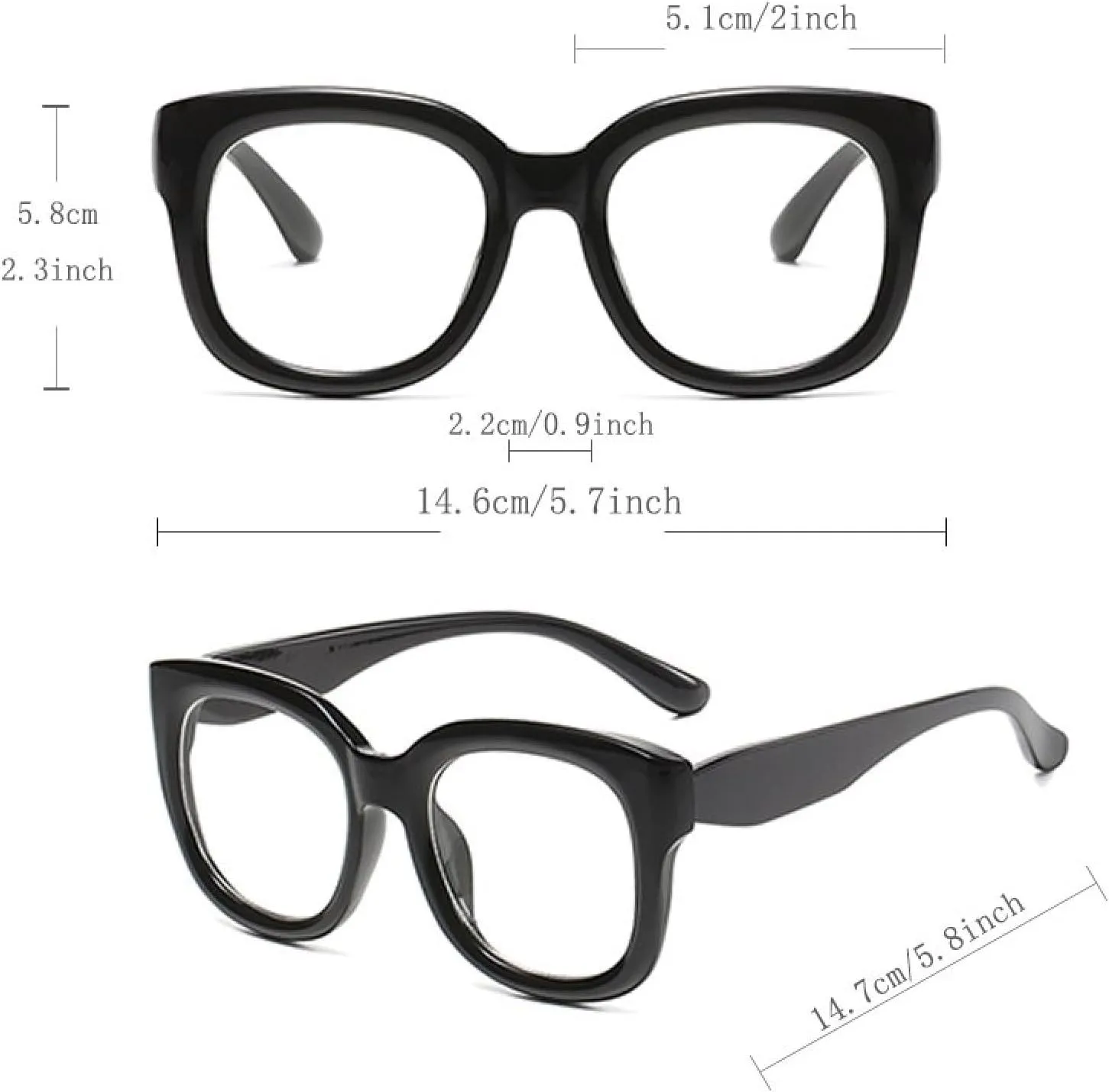 Unisex Retro Round Frame Glasses