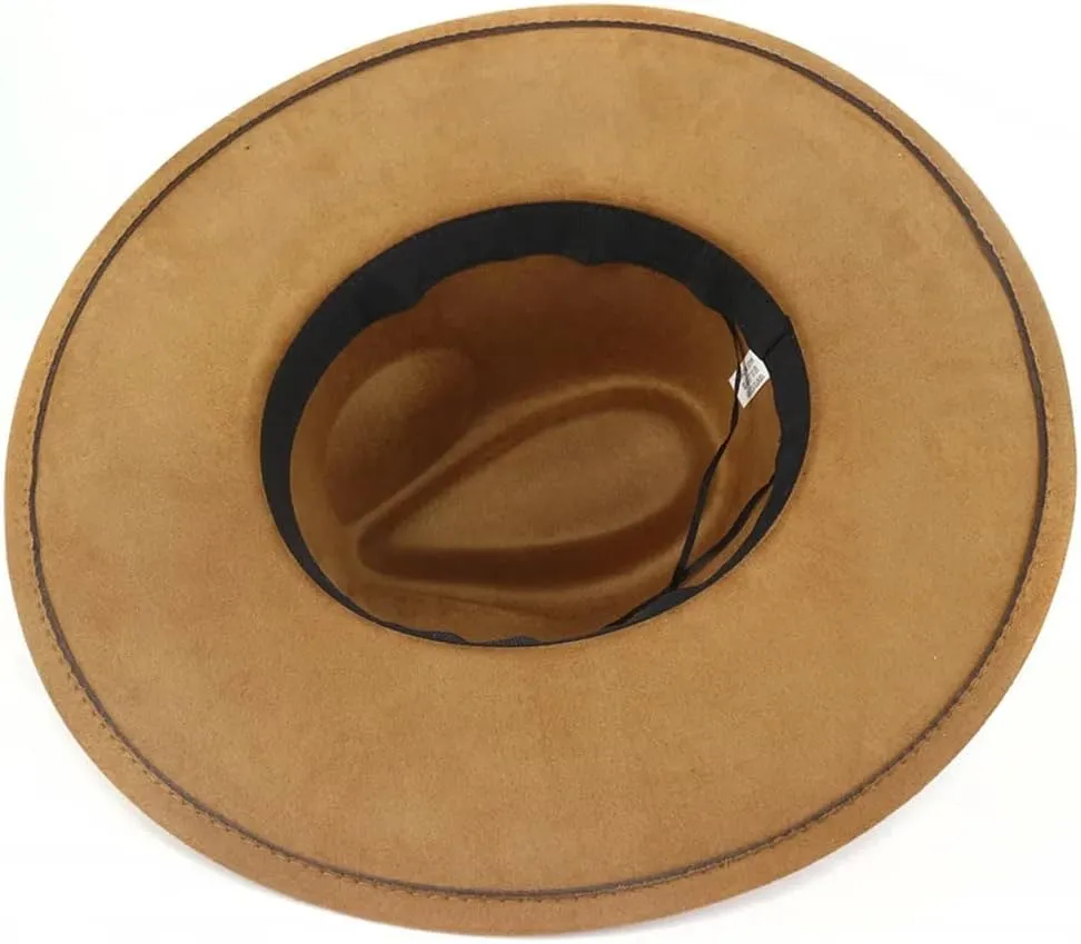 Unisex Wide Brim Belt Accessories Top Hat Men Women Felt Jazz Hats Classic Party Wedding Church Fedoras Hat