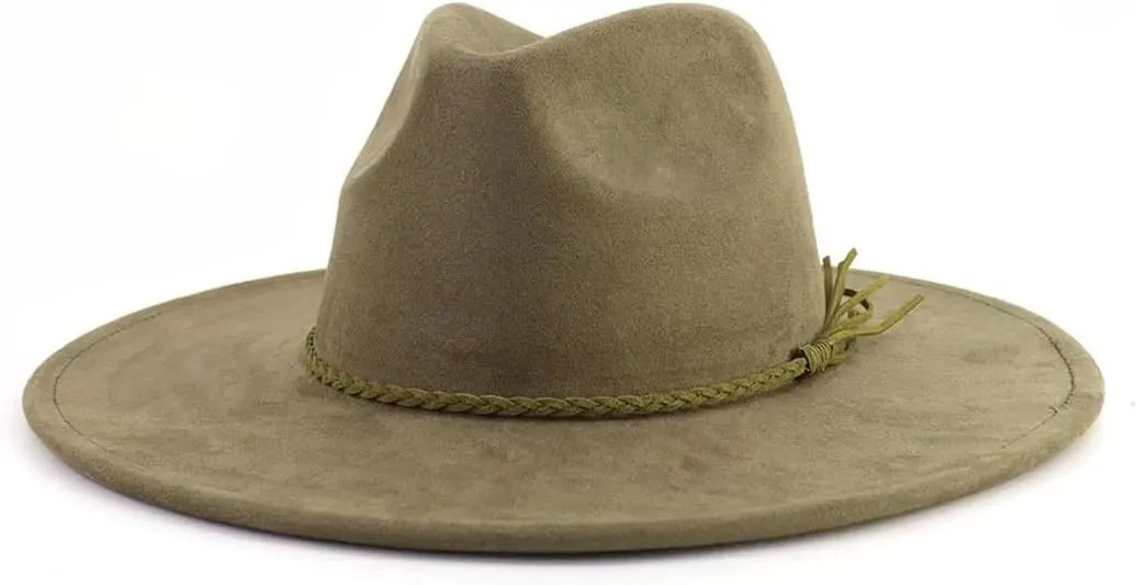 Unisex Wide Brim Belt Accessories Top Hat Men Women Felt Jazz Hats Classic Party Wedding Church Fedoras Hat