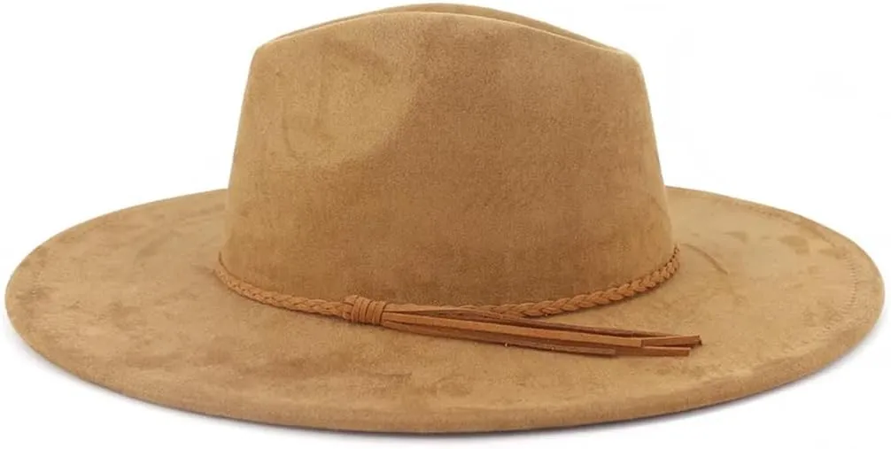 Unisex Wide Brim Belt Accessories Top Hat Men Women Felt Jazz Hats Classic Party Wedding Church Fedoras Hat