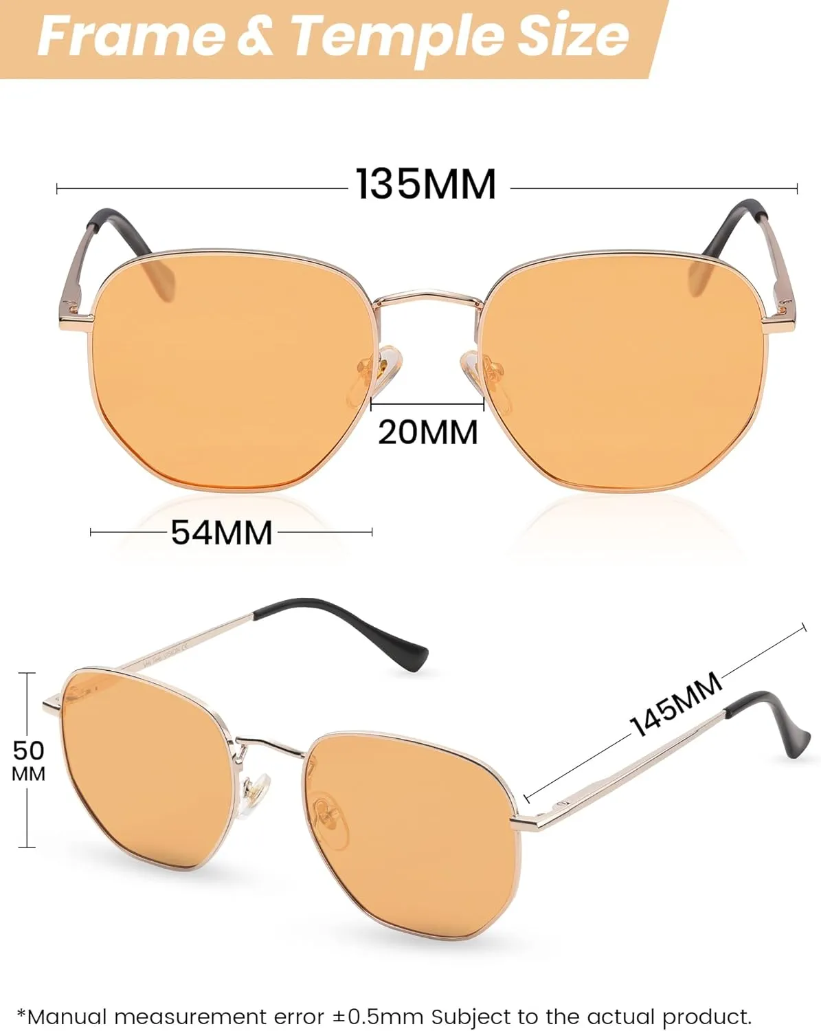 Veda Tinda Vision Sunglasses for Women Trendy Retro 70s 90s Womens Oval and Square Shades UV400 Protection with Glasses Chain