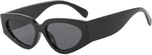 willochra Vintage Cat Eye Women Sunglasses Vintage Small Triangle Trending Sun Glasses for Men Outdoor black Eyewear UV400