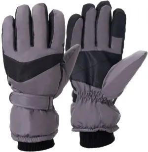 Winter Gloves Men,Full Fingers Touch Screen Thermal Fleece Lining Warming Gloves for Hiking Driving Skiing Kids