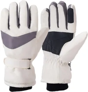 Winter Gloves Men,Thermal Fleece Lining Full Fingers Touch Screen Warming Gloves for Driving Hiking Skiing Kids