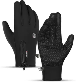 Winter Thermal Gloves for Men and Women, Touch Screen Texting Fingers Waterproof Windproof Anti Slip Warm Gloves for Hiking Driving Running Cycling