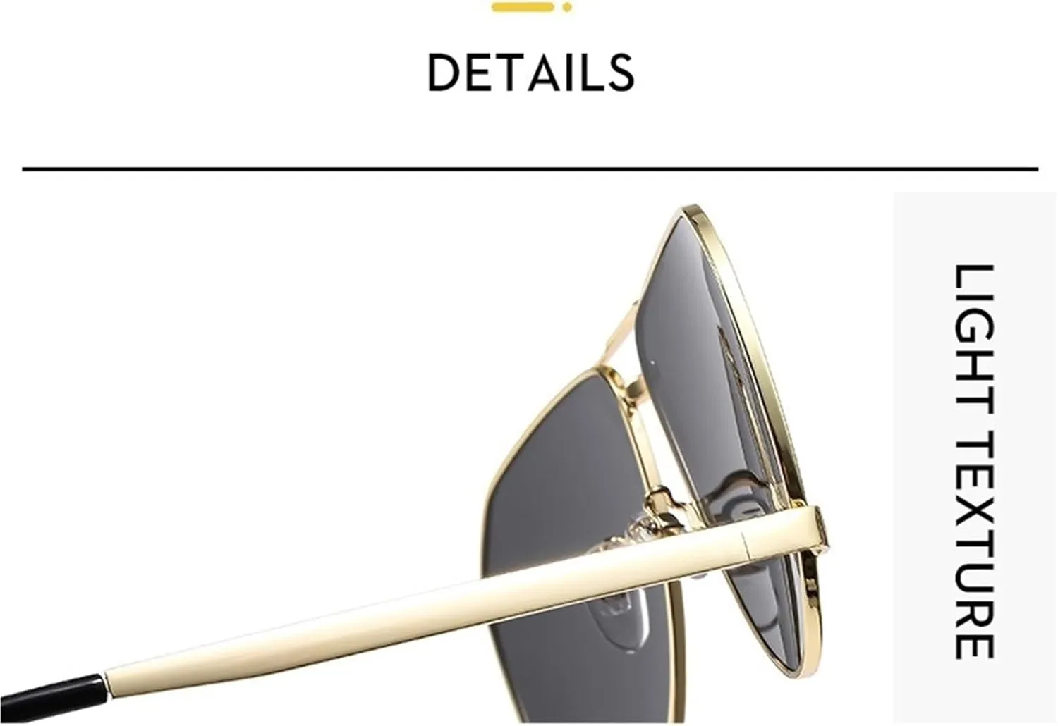Woman Metal Large Frame Sunglasses Outdoor Vacation Men Shopping Commuter Sun Glasses
